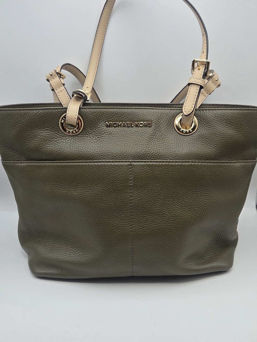 Michael Kors Bedford Pebble Leather Pocket Tote